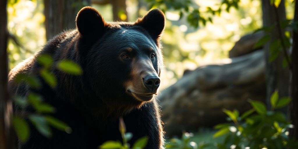 Bär in natürlicher Umgebung, majestätisch und stark.