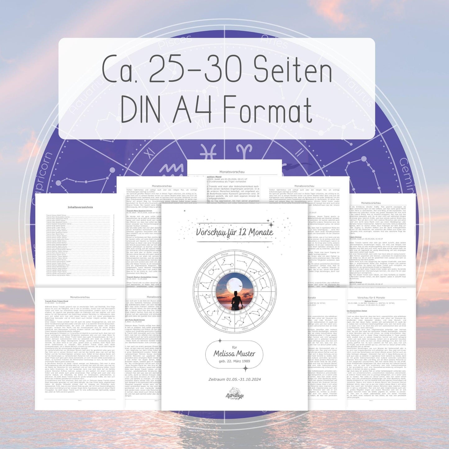 Schriftliche Prognose für ein Jahr