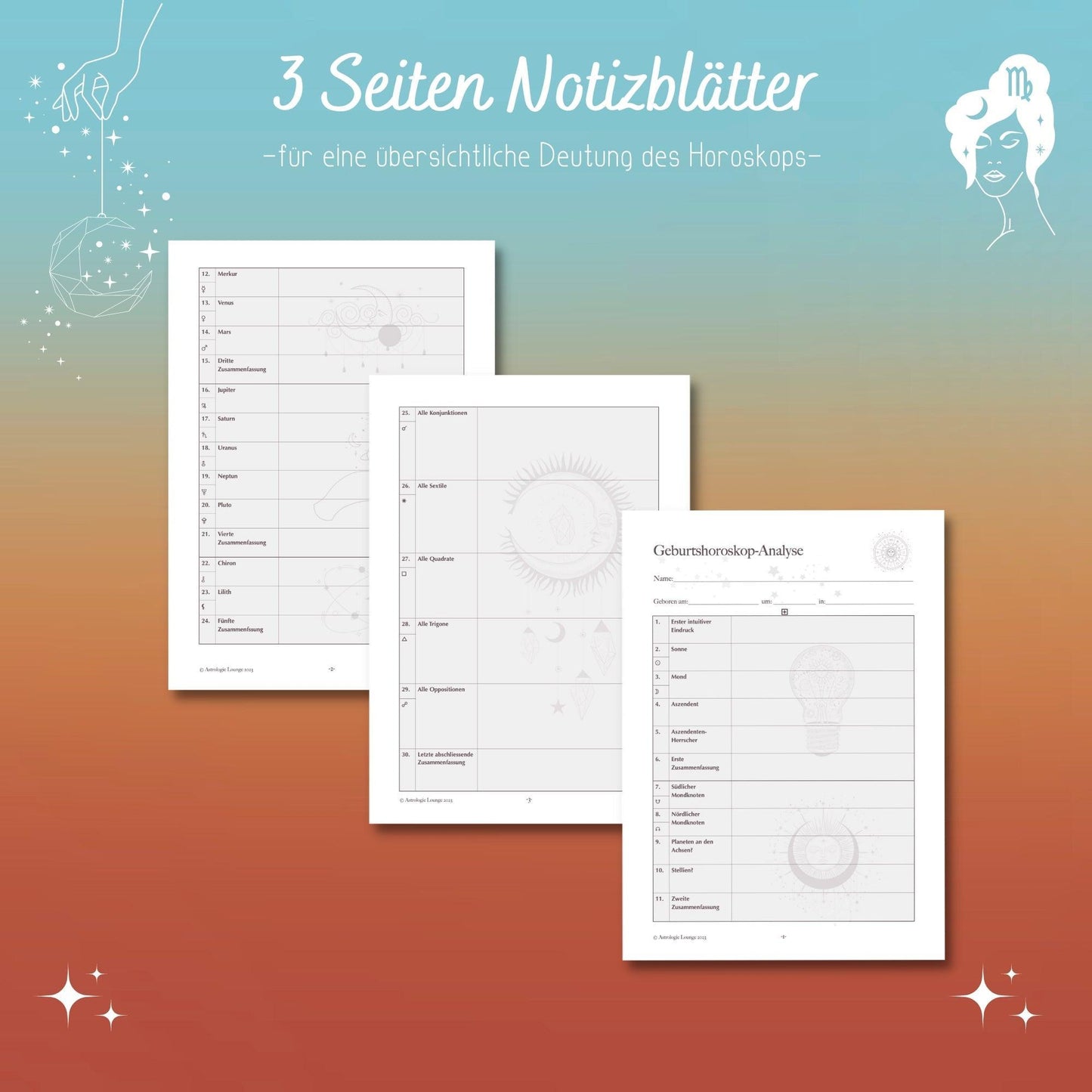 Horoskop deuten