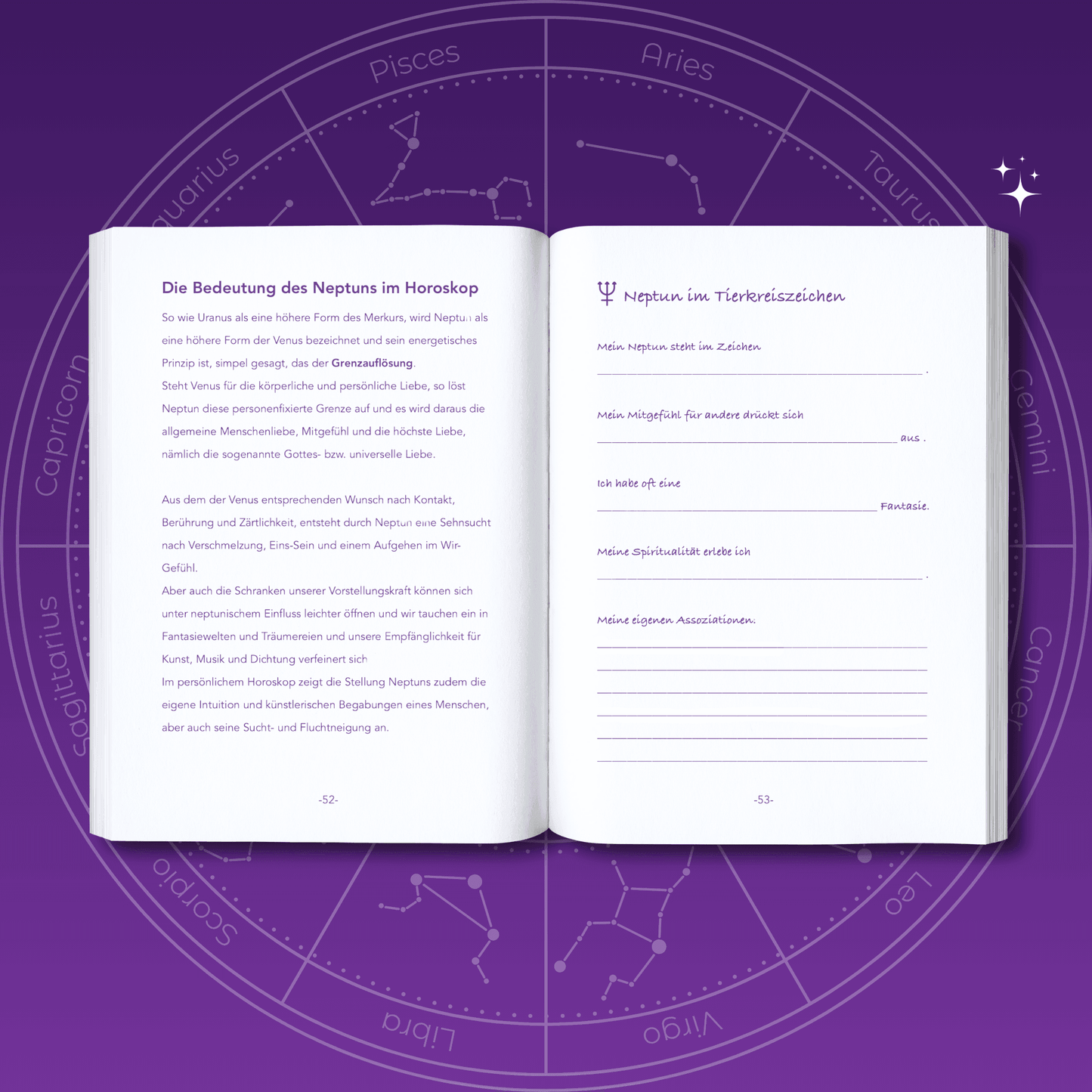 Mein Horoskop Arbeitsbuch Neptun