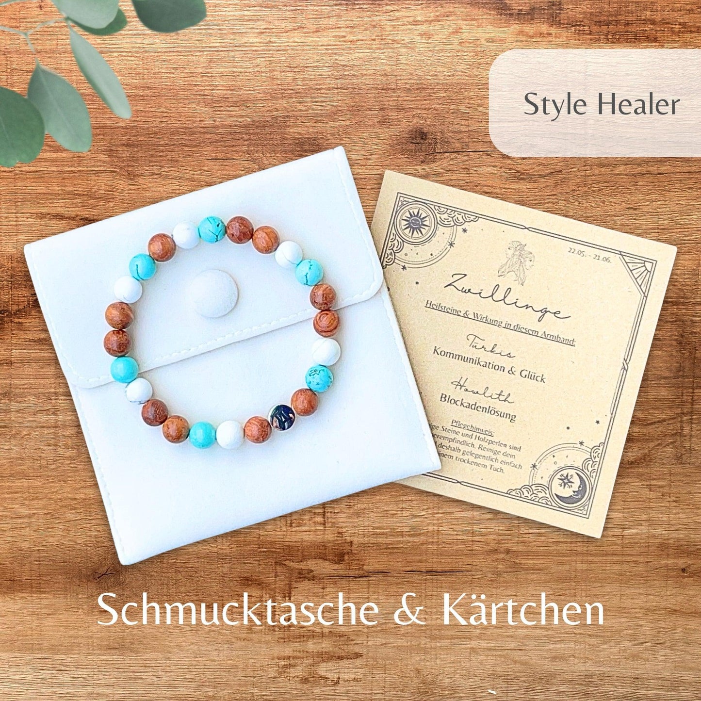 Heilstein Armband Zwillinge