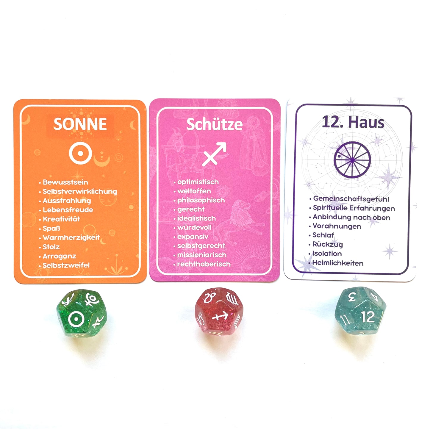 Astrologie-Würfel-Set