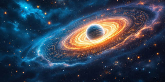 Merkur und die zwölf astrologischen Häuser in einem Bild.