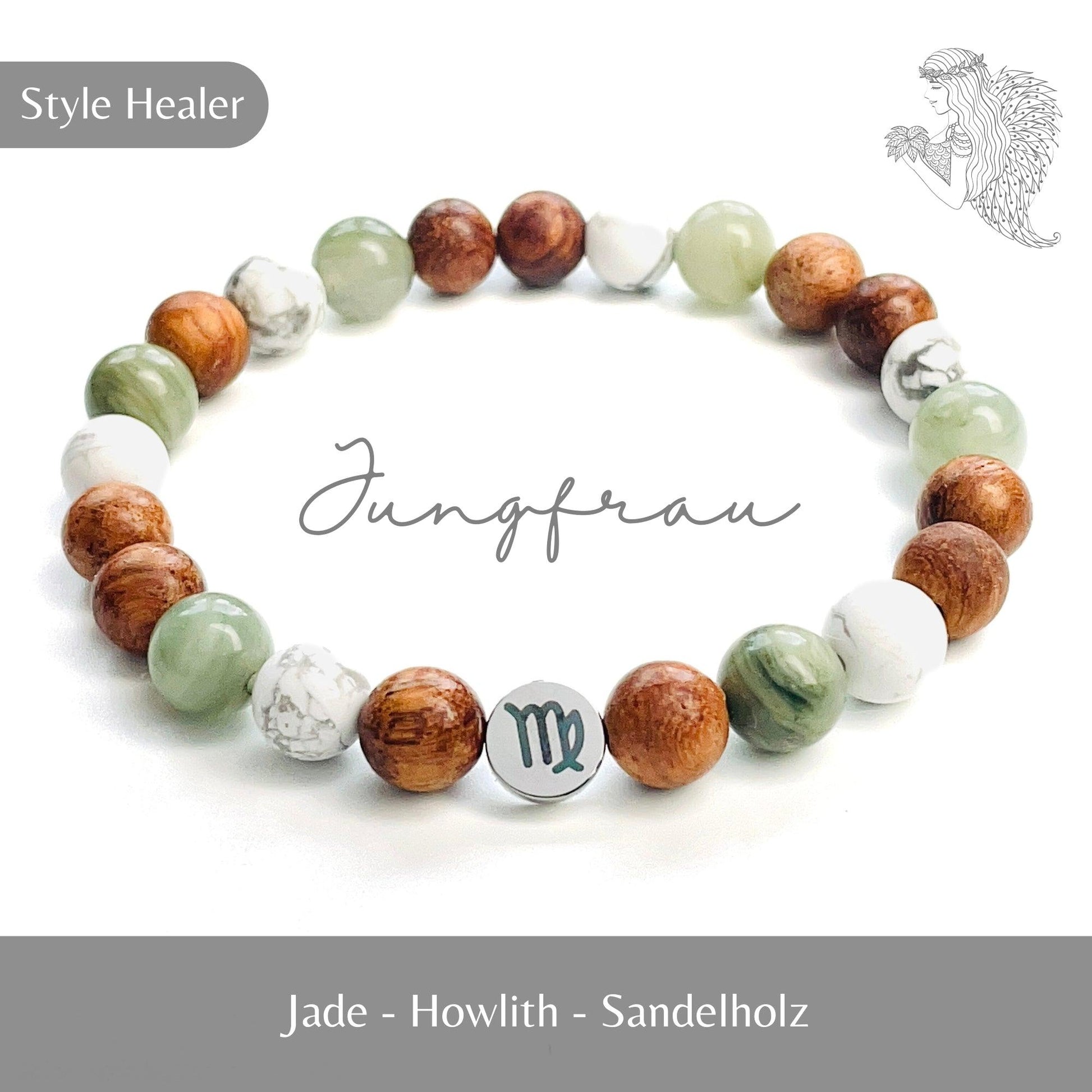 Heilstein Armband Jungfrau