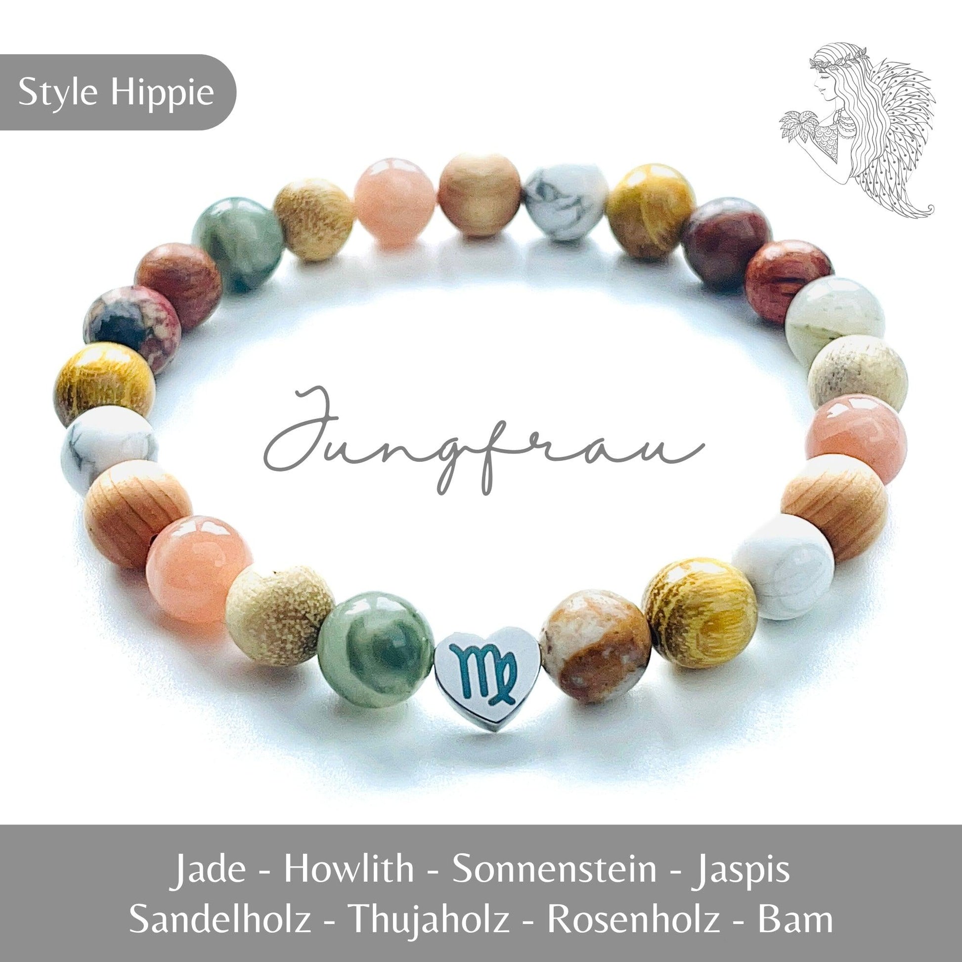 Heilstein Armband Jungfrau