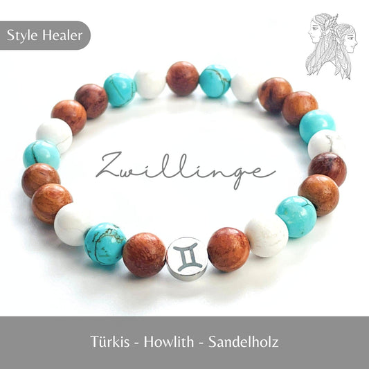 Heilstein Armband Zwillinge